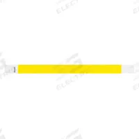 ID Wristband: No Legend, 10 in Overall Lg, 3/4 in Overall Wd, Tyvek®, Yellow, 500 PK (MPN T3-34). Key specifications — attr1126094: Yellow.
