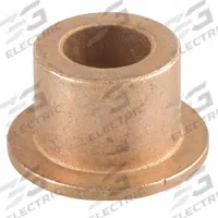 Flanged Sleeve Bearing: Bronze, SAE 841, 8 mm Bore, 12 mm OD, 8 mm Lg, SAE 30 Oil, 5 PK (MPN FFM008012008). Key specifications — System of Measurement: Metric; Lubricant Material: SAE 30 Oil; Lubrication Method: Embedded; Material Grade: SAE 841; Flange Type: Flanged; Brand: BUNTING BEARINGS.
