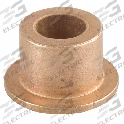 BUNTING BEARINGS Flanged Sleeve Bearing: Bronze, SAE 841, 8 mm Bore, 12 mm OD, 8 mm Lg, SAE 30 Oil - Lubricated General Purpose Metallic Flanged Sleeve Bearings