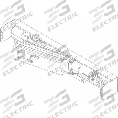 LCN Cylinder Assembly: Aluminum (MPN 4642-3071CS AL) - Replacement Parts for Door Operators