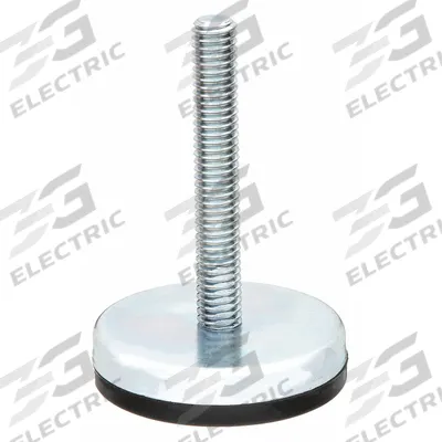 GLIDE RITE Male-End Leveling Mount: Fixed Stud, 5/8"-11 Thread Size, 3.19 in - Non-Skid Male Leveling Mounts