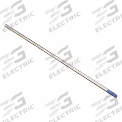 MILLER ELECTRIC Tungsten Electrode: 2% Lanthanated, 1/16 in x 7 in, Blue, EWLa-2, 10 PK (MPN WL2116X7). Key specifications — Brand: MILLER ELECTRIC; Overall Length: 7 in; AWS Classification: EWLa-2; Welding Current Designation: AC/DC; Color: Blue.