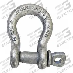CROSBY Anchor Shackle: Anchor Shackle, 25,000 lb Working Load Limit, 1 11/16 in Wd Between Eyes (MPN 1017582). Key specifications — Body Color: Silver; Brand: CROSBY.