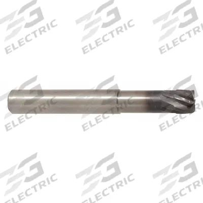 WIDIA HANITA Corner Radius End Mill: Carbide, AlTiN Coated, 6 Flute, 3/8" Mill Dia - High-Feed Carbide Corner-Radius End Mills for Stainless Steel & Super Alloys