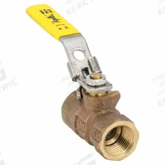 APOLLO Manual Two-Way Ball Valve: 1/2 in, Bronze, Straight, FNPT x FNPT, 600 psi Max. Pressure (CWP) (MPN 77C10327A). Key specifications — Brand: APOLLO; Handle: Locking Lever.