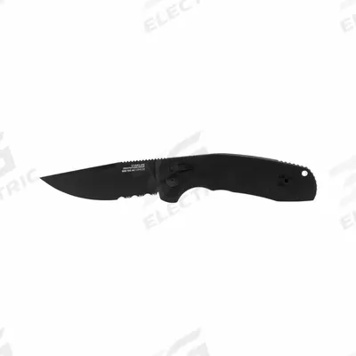 SOG Folding Utility Knife: 3 1/2 in Blade Lg, 4 1/2 in Closed Lg, 8 in Overall Lg - Automatic-Opening Folding Knives