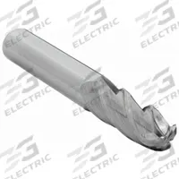 CLEVELAND Ball End Mill: Carbide, 4 Flute, 3/8" Mill Dia, 1-3/4" LOC, 4" OAL (MPN C63552)