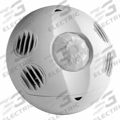 LEVITON Occupancy Sensor Lighting Control: LED, Passive Infrared (PIR)/Ultrasonic, 24V DC, Ceiling (MPN OSC10-MWW). Key specifications — attr992857: Hard Wired; attr992879: 24V DC; attr992891: LEVITON; attr992868: Dependent on Power Pack Rating; attr1024350: Leviton.