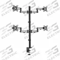 EATON TRIPP LITE Display Mount: Black, Steel, Clamp Mount, 18 lb Wt Capacity (MPN DDR1327SQFC-1). Key specifications — Features: Swivel, Tilt and Rotate the Screens to Find the Most Comfortable Viewing Angles; Material: Steel; Brand: EATON TRIPP LITE; Mount Mechanism: Clamp; Color: Black.