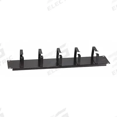 MONOPRICE Premium Cable Management: Horizontal, 1 U, Single Side Sides, 3 7/8 in Overall Wd - Horizontal Ring-Style Cable Managers