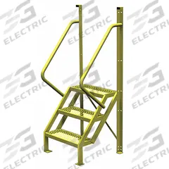 TRI-ARC Configurable Platform Ladder: 6.8 ft Overall Ht, 30 in Overall Wd, 20 in Overall Dp, Steel (MPN UCL5003242). Key specifications — Material: Steel; Color: Yellow; Brand: TRI-ARC.