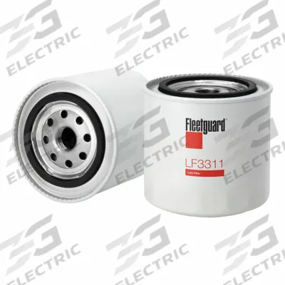 FLEETGUARD Automotive Oil Filter: B163, LF3311, 3/4"-16 UNF-2B Thread Size, 5 in Overall Ht - Spin-On Oil Filters