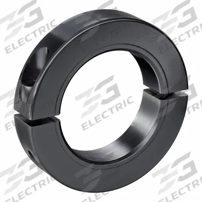 RULAND MANUFACTURING Shaft Collar: 2-Piece, Metric with Inch Bore, Round, Clamp-On - Steel Shaft Collars