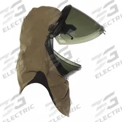 NATIONAL SAFETY APPAREL Arc Flash Hood: 4 PPE CAT, 40 cal/sq cm ATPV, RevoLite™ ( 11.2 oz ), Green (MPN H65NPQH40LF-NR). Key specifications — Size: Universal; Garment Material: RevoLite™; Brand: NATIONAL SAFETY APPAREL; Hood Window Type: Face Shield Fitted; Ventilated: Yes; Ventilation Type: Vent; Color: Green; Features: Vents Provide Fresh Air an.