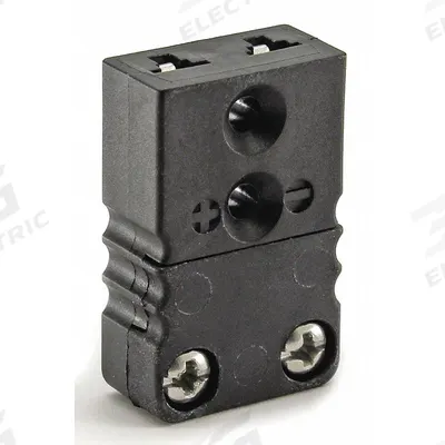 Dayton Thermocouple Jack: Jack, For Type J Thermocouple Type, Mini Plug, Flat - Thermocouple Plugs
