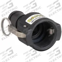 Cam and Groove Coupling: 2 in Coupling Size, 2 in Hose Fitting Size, 5 1/32 in Overall Lg, EPDM (MPN 200C). Key specifications — Gasket Material: EPDM; Brand: BANJO; Fitting Type: Male Hose Shank.