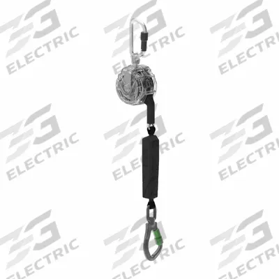 MSA Self-Retracting Lifeline: Aluminum Carabiner Anchor, Harness Aluminum Carabiner - Mounted SRLs
