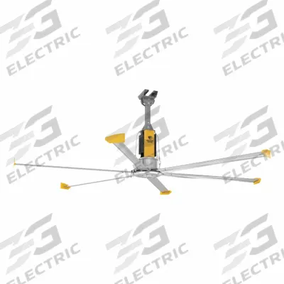 BIG ASS FANS Ceiling Fan: 194,427 cfm Airflow, 24 ft Blade Dia, Variable Speeds - Industrial HVLS Ceiling Fans