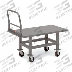 JAMCO Platform Truck: 2,000 lb, 48 in L x 24 in W Deck, Solid, 12 ga Deck, Polyurethane, Smooth, Std (MPN AS248P700GP). Key specifications — Side Panel Type: No Side Panels; Brand: JAMCO; Color: Gray; Caster/Wheel Configuration: (2) Swivel.