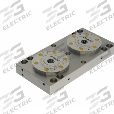 JERGENS Subplate: ZPS, Rectangular, Steel, 150 mm W x 300 mm L x 35 mm H, 28.67 lb Wt - Zero Point System Fixturing Subplates