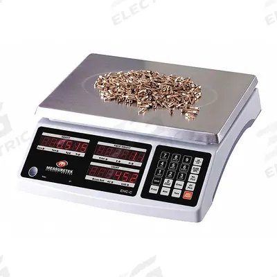 MEASURETEK Industrial Bench Scale: 11 1/2 in x 8 5/8 in, Integrated - Compact Bench Scales
