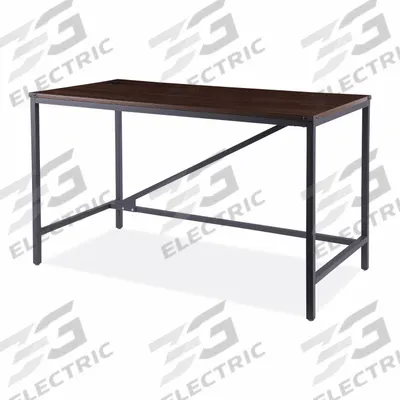 ALERA Office Desk: Melamine, Walnut, 0 Pedestals, 0 Drawers, 47 1/4 in Overall Wd - Writing Desks