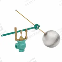 KECKLEY Float Valve Assembly: For Water Media, Angle Valve Body, Cylindrical, Vertical Piping, Iron (MPN 277SA/IB). Key specifications — Body Material: Iron; Mounting: Vertical Piping; Arm Adjustability: Adjustable; Brand: KECKLEY; Flow Rate: 61 gpm @ 1 psi; For Media: Water; Rod Thread: 5/16"-18; Valve Series: 77.