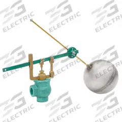 KECKLEY Float Valve Assembly: For Water Media, Angle Valve Body, Cylindrical, Vertical Piping, Iron (MPN 277SA/IB). Key specifications — Body Material: Iron; Mounting: Vertical Piping; Arm Adjustability: Adjustable; Brand: KECKLEY; Flow Rate: 61 gpm @ 1 psi; For Media: Water; Rod Thread: 5/16"-18; Valve Series: 77.