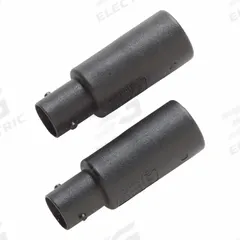 FLUKE BNC Adapter: Banana Jack, Not Panel Mounted, Straight Plug Adapter, Not Stackable, BNC Female (MPN BB120-IV). Key specifications — Brand: FLUKE; Panel Mounted - NEW: Not Panel Mounted; Stackability: Not Stackable.