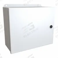 HAMMOND Electrical Enclosure: Steel, 10 in x 12 in x 5 in, NEMA 12/13/3R/4, w/Panel, Solid Cover (MPN EJ10125LG). Key specifications — Closure Method: Latches; Brand: HAMMOND; Knockouts: Not Included.