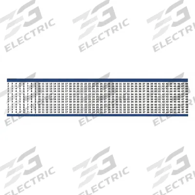 BRADY Wire Marker: 0 to 49, Black on White, 3,750 Labels, Vinyl, -40°F to 212°F - Preprinted Wire Marking Label Sheets