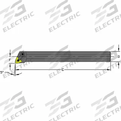 ULTRA-DEX USA Indexable Boring Bar: A20S MWLNL4 (MPN 957-000-166) - Indexable Boring Bars