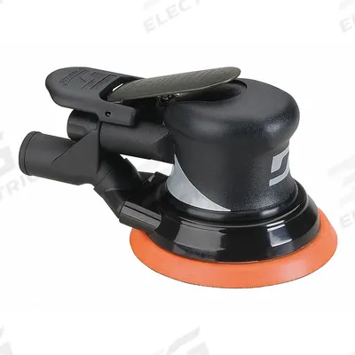 DYNABRADE Air Orbital Sander: 5 in Disc, Hook and Loop/Vinyl, 3/32 in Orbit, Central Vacuum - Central Vacuum Random Orbital Sanders