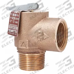 WATTS Steam Safety Relief Valve: MNPT x FNPT, 1 in x 1 in, Bronze, 3 1/8 in Overall Ht (MPN 0006277). Key specifications — Brand: WATTS.