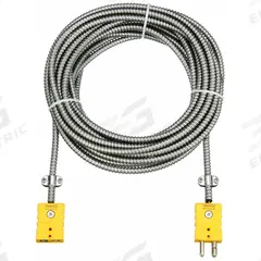 TEMPCO Extension Lead: Extension Lead, 900°F Max Temp °F, 482°C Max Temp °C, Male, Female (MPN ECA00080). Key specifications — End 2 Connection Gender: Female; End 2 Connection Type: Standard Connector; End 1 Connection Gender: Male; Brand: TEMPCO.