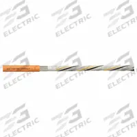 CHAINFLEX Servo Motor Cable: Orange, PVC Jacket, 1,000 V Volt (MPN CF220ULH101154). Key specifications — Conductor Grouping: (4) 16 AWG/Shielded Twisted Pair 18 AWG/Shielded Twisted Pair AWG 22; Includes Ground: Yes; Overall Length: Order by the Foot; Minimum Bend Radius Factor - Fixed: 5 x OD; Minimum Bend Radius Factor - Flexible: 8 x OD; Brand: CHAINFLEX.