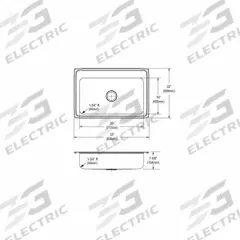 JUST MANUFACTURING Bowl Drop-In Sink: 33 in Overall Lg, 21 1/4 in Overall Wd, 6 1/2 in Bowl Dp (MPN SLFADA2133A653-J). Key specifications — Brand: JUST MANUFACTURING; Color Family: Silver/Gray.