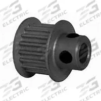 DAYTON Timing Pulley: Modified Curvilinear, Fixed, For GT Timing Belt Section, For 9 mm Belt Wd (MPN 17-3P09M6CA6). Key specifications — attr1328801: DAYTON; attr1328807: Clear Anodized; attr1328808: Powerhouse®.