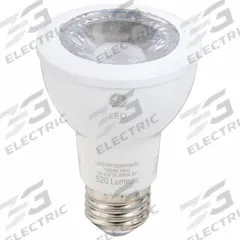 GE LAMPS Compact LED Bulb: LED, PAR20, Medium Screw (E26), 7 W Watt, 3000K, 520 lm Light Output (MPN LED7DP20OW930/35). Key specifications — Bulb Finish: Clear; Color Temperature: 3000K; Shatter-Resistant: No; Brand: GE LAMPS; Voltage: 120V AC; Bulb Shape: PAR20.