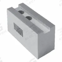 HURON Lathe Jaw: Square, Serrated, Aluminum, For 8 in Chuck, 3 in Ht (MPN AKT8MH). Key specifications — Brand: HURON; Mounting Bolt Size: M12.