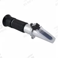 GENERAL Refractometer: +/-0.2% Accuracy, Manual, Analog, 6 1/4 in Overall Dp, 5 7/8 in Overall Wd (MPN REF401). Key specifications — Brand: GENERAL; Accuracy: +/-0.2 %; Refractive Index - Min: 1.05 SG; Automatic Temperature Compensation Included: Manual; Resolution: 0.01 Battery Fluid,+/10F,+/-5C Propylene Glycol,+/-F,+/-5C Ethylene Glycol.
