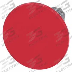 SIEMENS Mushroom Head Push Button: Red, 22 mm Mounting Size, Metallic, Momentary (MPN 3SU1050-1CD20-0AA0). Key specifications — Brand: SIEMENS; Action: Momentary; Series: 3SU; Push Button Material Type: Metallic.
