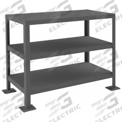 DURHAM MFG Work Table: Fixed Ht, Steel, 36 in x 18 in, 2,000 lb Overall Load Capacity, Steel (MPN MT183630-2K395). Key specifications — Brand: DURHAM MFG; Unit Type: Not Expandable or Modular.