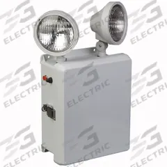 4X Emergency Light: 5 W Lamp Watt, 18 W Emergency Watt, 120/277V AC, 2 Lamp Heads, Fiberglass, LED (MPN LS2SE6S8). Key specifications — Input Voltage: 120/277V AC; Housing Material: Fiberglass; Mounting Type: Back Mount; Housing Color: Light Gray; Lighting Technology: LED; Environmental Rating: NEMA 4X, Wet Location; IP Rating: Not Rated; Remote Capable: No.