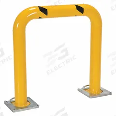 VESTIL Machine Guard: 36 in Top Rail Ht, 5/8 in Mounting Hole Dia, Mount Hardware Not Included (MPN HPRO-RF-36-36-4). Key specifications — Color: Yellow; Material: Steel; Rail Mounting Style: Floor Mounted; Includes Mid-Rail: Mid-Rail Not Included.