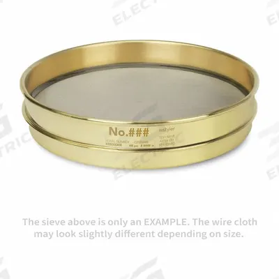 ADVANTECH Standard Stainless Steel Cloth Test Sieve: Stainless Steel, 8 in Outside Dia - Standard Stainless Steel Cloth Test Sieves