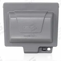 LEVITON While In Use Weatherproof Cover: 1 Gangs, Horizontal, Aluminum, Gray, 3R (MPN IUM1H-GY). Key specifications — Brand: LEVITON; Color: Gray; Cover Material: Aluminum; For Electrical Component Type: Duplex; Mounting Orientation: Horizontal.