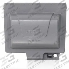 LEVITON While In Use Weatherproof Cover: 1 Gangs, Horizontal, Aluminum, Gray, 3R (MPN IUM1H-GY). Key specifications — Brand: LEVITON; Color: Gray; Cover Material: Aluminum; For Electrical Component Type: Duplex; Mounting Orientation: Horizontal.