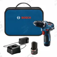 BOSCH Drill Kit: Subcompact, 3/8 in Chuck, 1,750 RPM Max., Brushless, Battery Included, (2) 2.0 Ah (MPN GSR12V-300B22). Key specifications — attr1169525: Brushless.