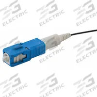 HUBBELL PREMISE WIRING Fiber Optic Connector: Connector SC, Std, 12pk Pack Size, 12 (MPN FCSC900KSM12). Key specifications — attr922460: HUBBELL PREMISE WIRING; attr922461: Blue; attr922466: Simplex; attr922475: OS2; attr1309930: 12pk.